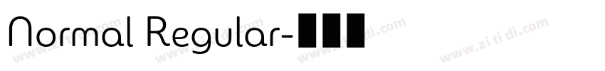 Normal Regular字体转换